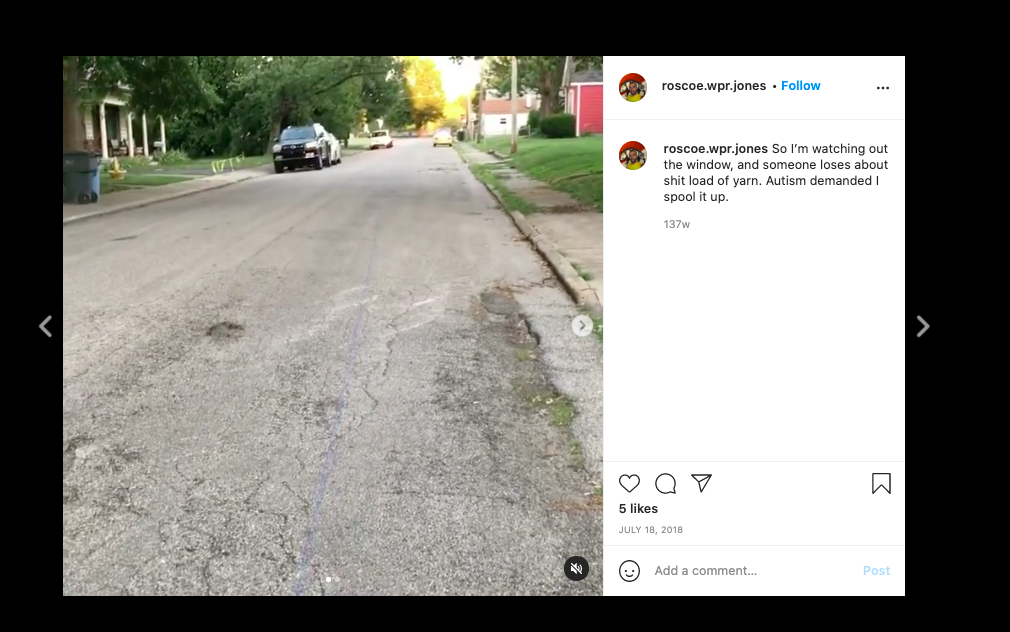 Public video posted by "Roscoe" on Instagram led to clues to revealing his residence.