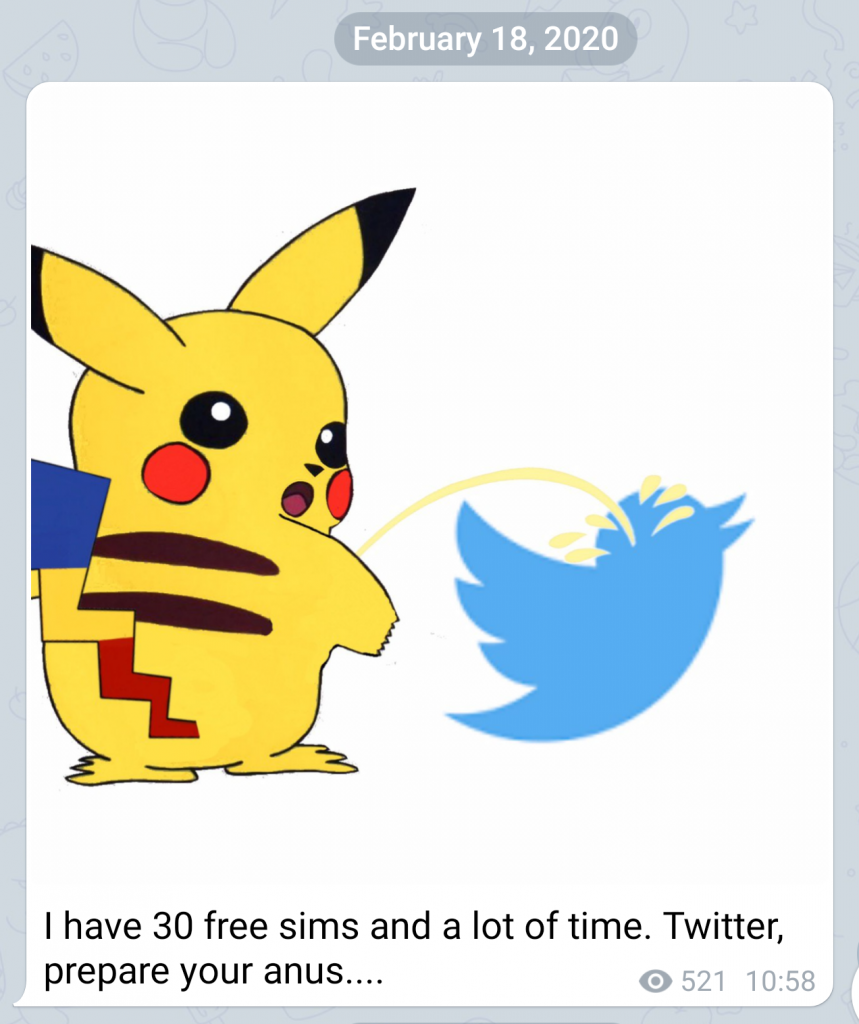 Brancoveanu/Thrussell/"Pikachu" kept returning to Twitter after being suspended.