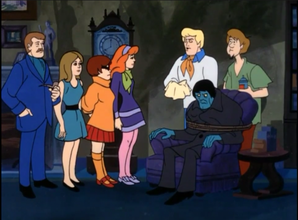 "Elias Kingston" about to get unmasked by some meddling kids.