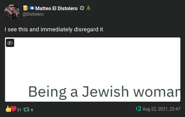 antisemitic post