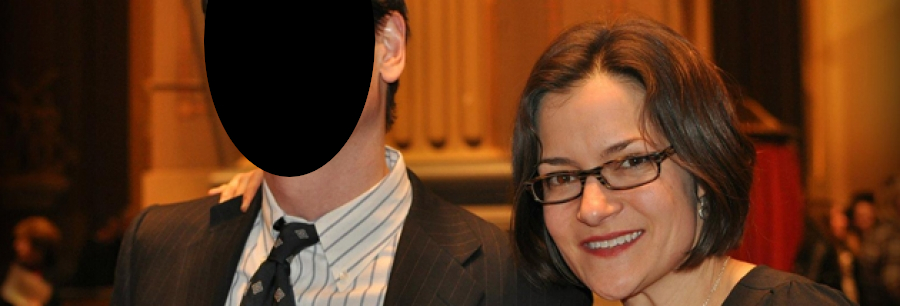 Julie Green (R) with her husband, a prominent Wilmington, Delaware lawyer.