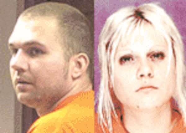 Mark Allen Davis II (left) and Kasey Bieri (right), an accomplice in a violent racist assault.