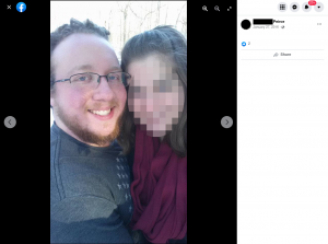 Another Facebook photo of Allison R. Peirce IV and his then-girlfriend, now-wife.
