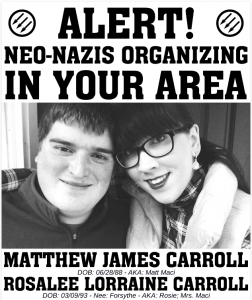 A full dossier on the Carrolls may be found at Eugene Antifa's website.
