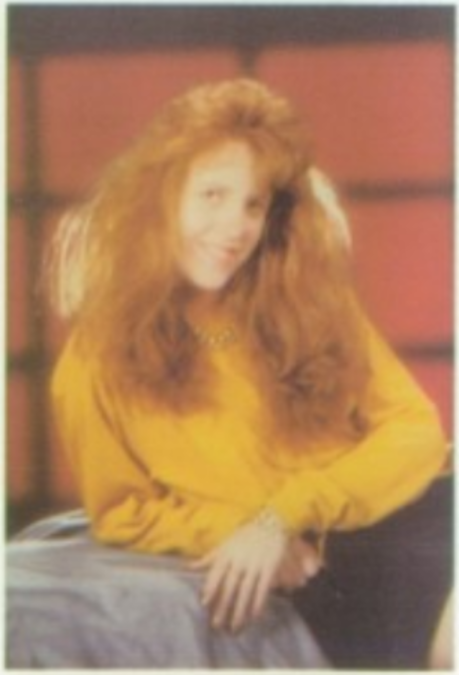 Amy Wainwright (then Vanworth) as a senior at Sandia High School in Albuquerque, New Mexico in 1992.
