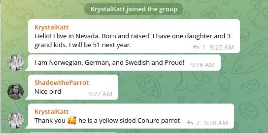 "KrystalKatt"'s first post in the Avalon Rising discussion group.