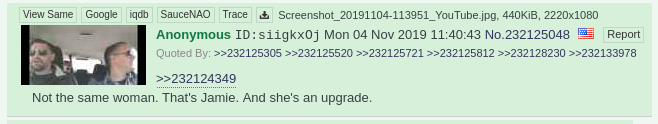 Users on 4-Chan gossiping about Mike Peinovich's new girlfriend.