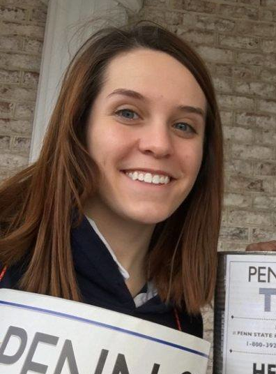 Sarah (Nahrgang) Cucchiara while at Penn State (Source: Facebook).