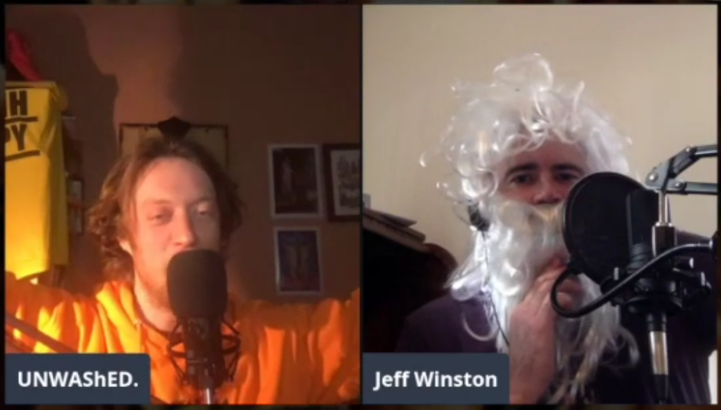 "Jeff Winston" interviewed in right-wing live stream show.