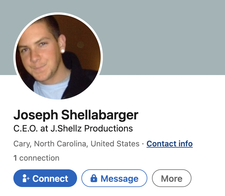 Shellabarger as he appeared in a LinkedIn profile.