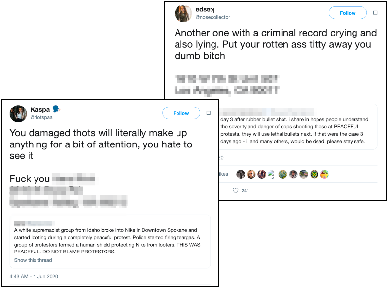 A sample of Kaspa's vicious doxing efforts on Twitter.